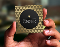 Mini Gold And Black Business Card