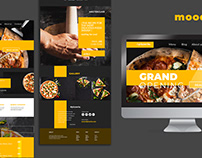 Moody Food Website Design