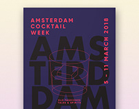 Amsterdam Cocktail Week | Poster Design