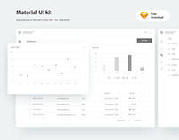 Material Dashboard Wireframe Kit