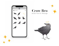 Crow Bro - iMessage Sticker Pack