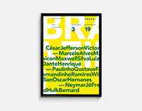 FIFA WORLD CUP 2014 TYPOGRAPHIC POSTERS