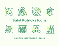 30 Saint Patricks Icons