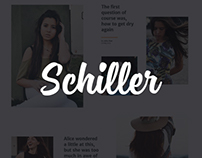 Schiller. Fashion bloggers WP theme