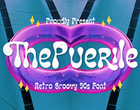 Free The Puerile - Retro Groovy 90s Font