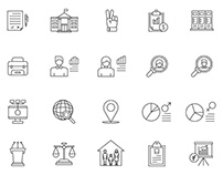 Census Vector Icons