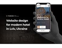Website design for modern hotel-restaurant Ference