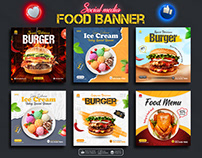 Food social media promotion Instagram post banner