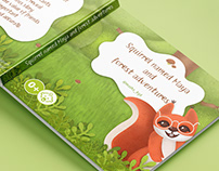 Illustrations and design of a book for children about a