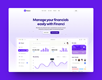Financi - Landing Page Design