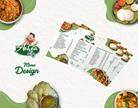 Menu Design | Aahaa Idly