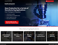 Manufacturing Company - Above The Fold Design