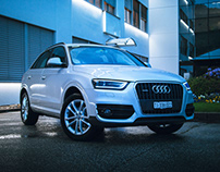 Audi Q3 night drive vibe photos