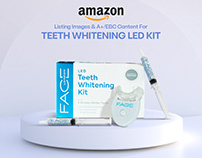 Listing Images & A+ Content for Teeth Whitening Led Kit
