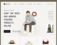 Shopify website design for an ecommerce store