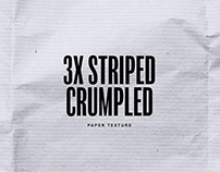 Free Download 3x Striped Crumpled Paper Texture