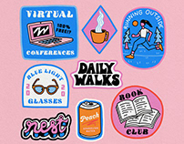 Working From Home badges October edition