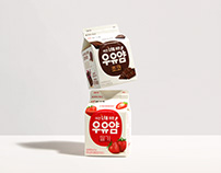 우유얌 Milk Package design