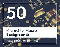 50 Microchip Macro Backgrounds