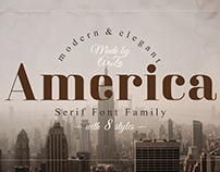 America Serif Font Family