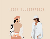 Insta Illustration Vector Fashion