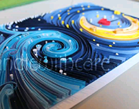 paper quilling moon