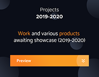 Projects 2019-2020 (Branding, UI, UX, Development)