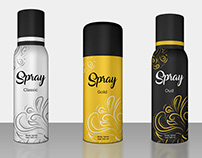 Free PSD Mockup - Body Spray Cans