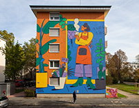 Flower Shop - Mural In Mannheim/Germany