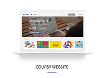 Coursy website UI - UX