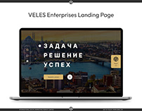 VELES Enterprises Landing Page