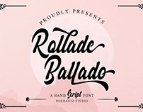 Rollade Ballado - A Handscript Font
