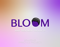 Bloom Hair Treatment branding