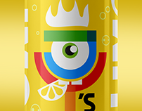 Joy's Drink Cans Branding