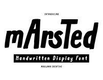 Marsted Handwritten Display Font