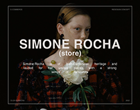 Simone Rocha | E-commerce redesign