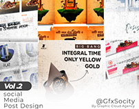 Social Media Post Design Vol.2 | GfxSocity & Agency