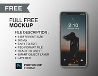 Full Free Iphone X Mockup