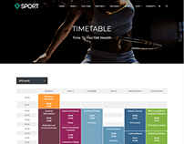 Events Template - Sport WordPress Theme