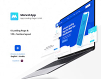 Marvel Apps Landing Page UI Kits