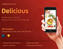 Delicious - Restaurants & Food Ordering Mobile Apps UI
