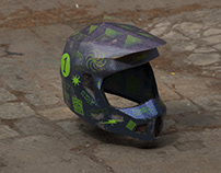 Custom motocross helmet