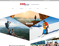 Homepage design for CHS Holidays