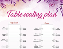 A1 Poster Size - Table Seating Plan