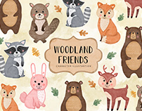 Woodland Friends Character Illustration