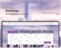 Redesign for real estate agency website