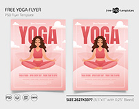 Free Yoga Lesson Flyer Template in PSD