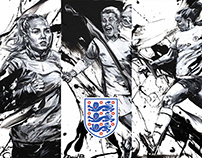 Lionesses at UEFA Women's EURO 2022 Paintings