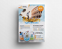 Travel & Vacation Flyer Template.