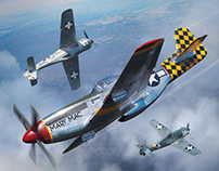 P-51 Mustang Aerojournal Magazine Cover